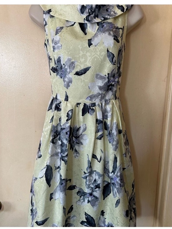 iena Dresses & Skirts - iena Retro Floral Mini Dress in Light Yellow and Gray size M